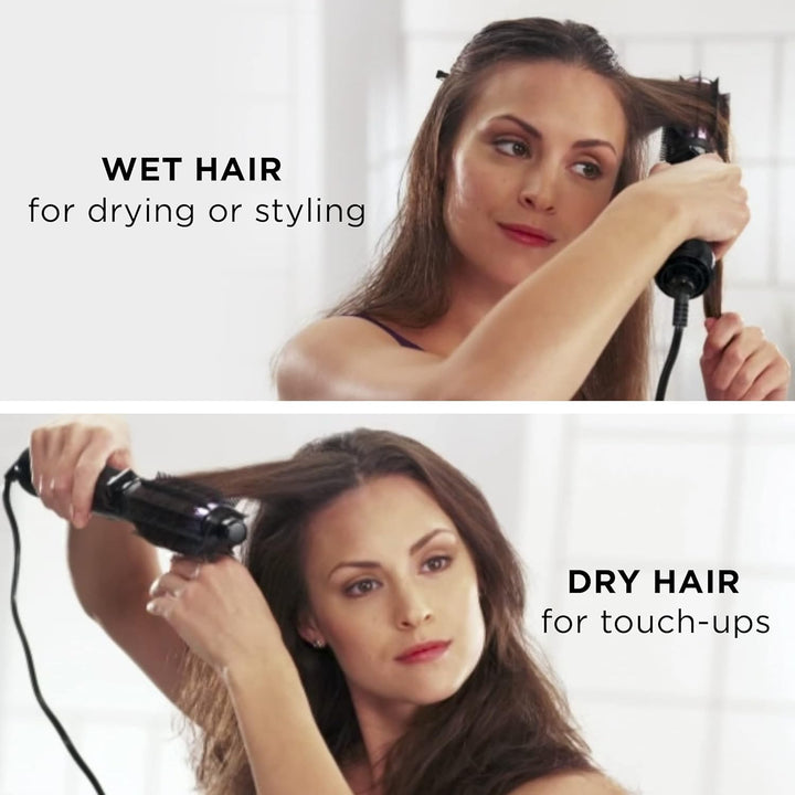 2-in-1 Hot Air Curling Combo Brush