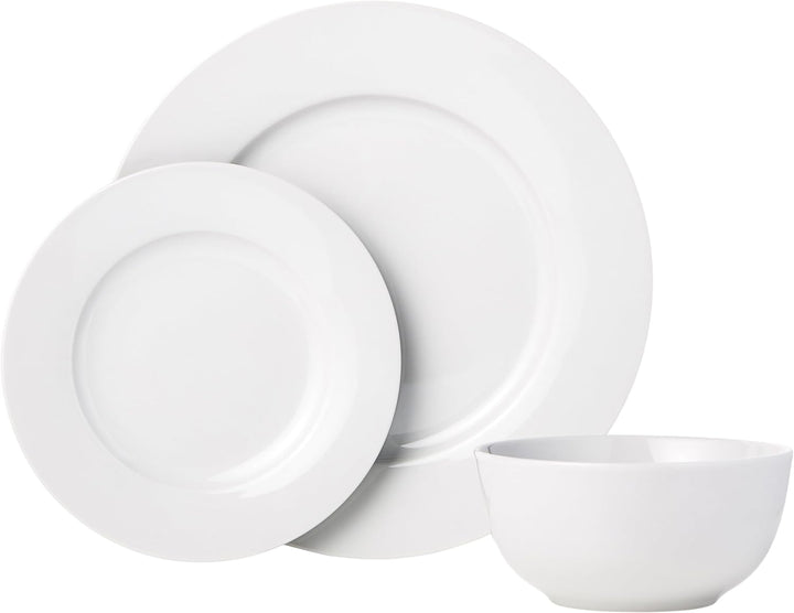 18-Piece White Dinnerware Set (6-Person)