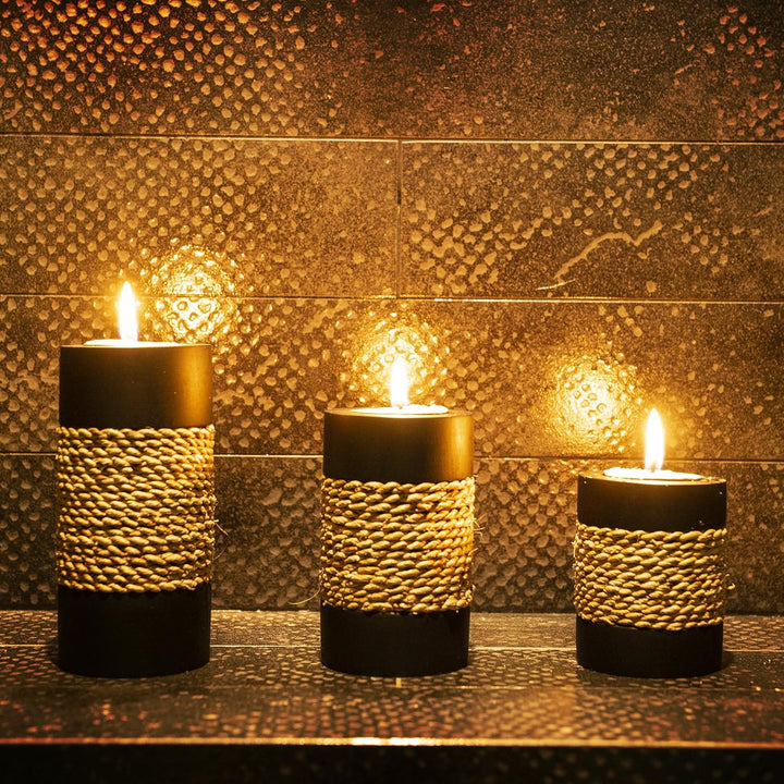 Tealight Candle Holders Set with Tray