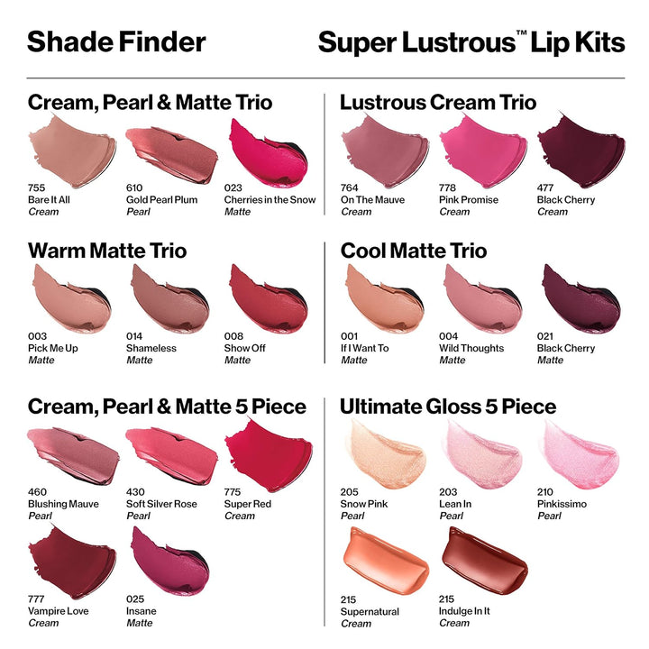 Super Lustrous 5-Piece Lipstick Set