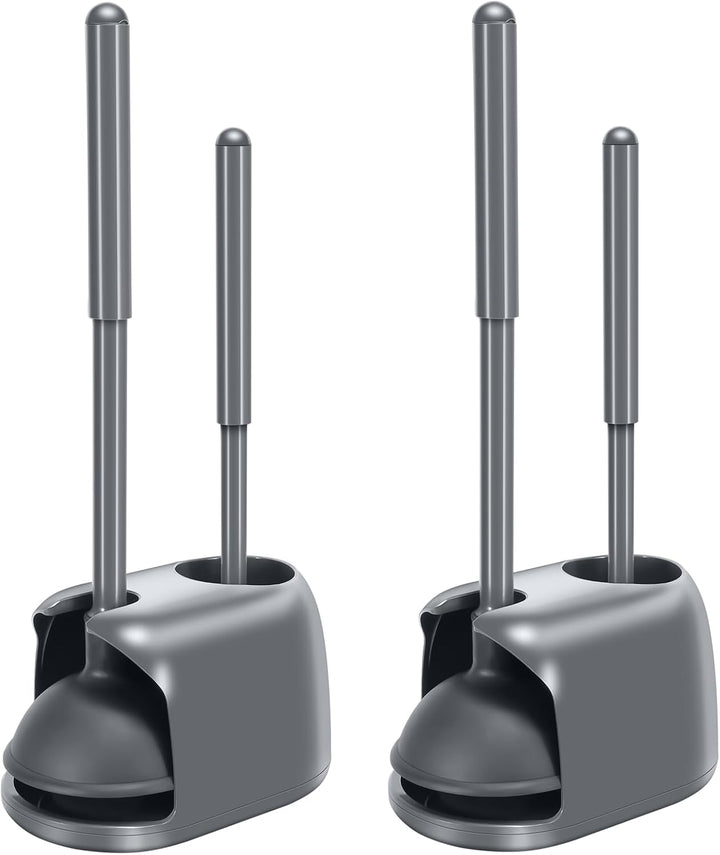 Heavy Duty Toilet Brush & Plunger Set