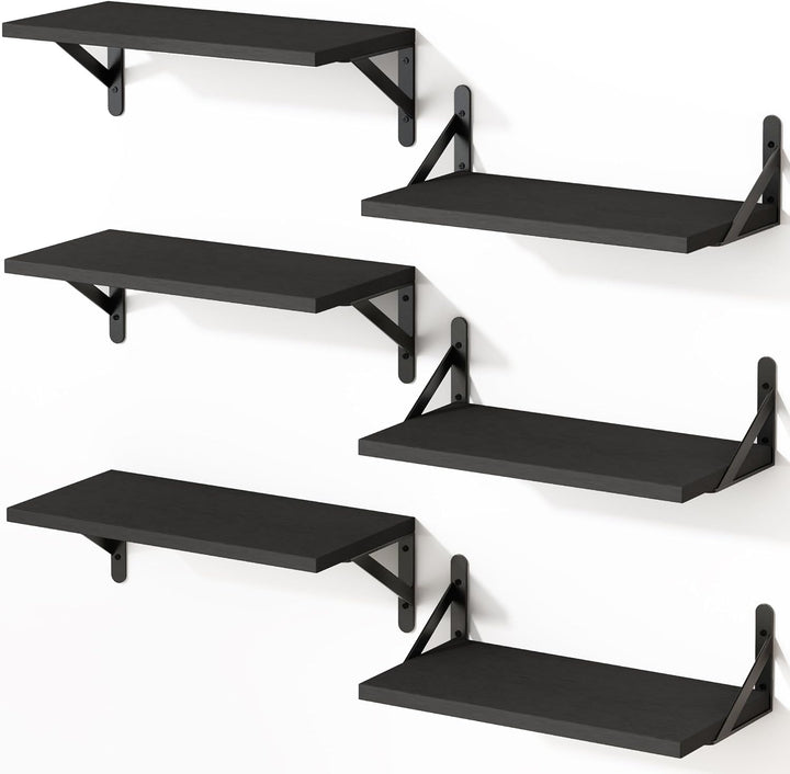 Farmhouse Floating Wall Shelves (Set of 4)