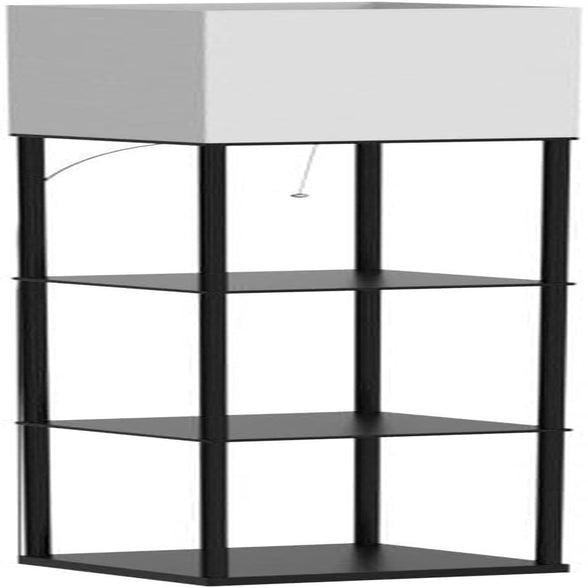 Modern Shelf Floor Lamp - Black