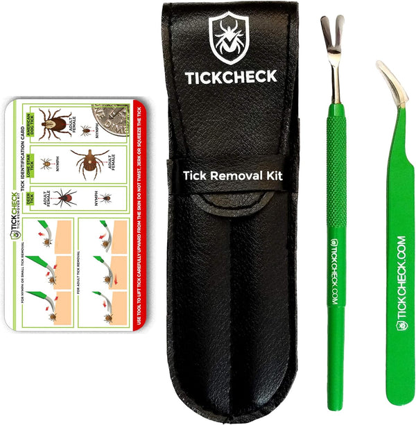 Tick Remover Kit + Tweezers & Case