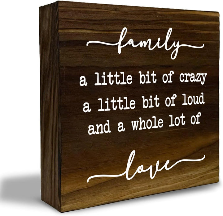 Rustic Family Sign Home Decor