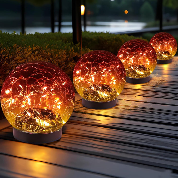 Solar Globe Lights - Outdoor Garden Decor