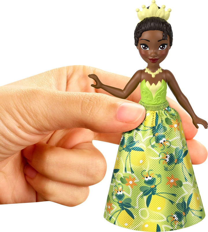 Princess & Friends Set with 5 Posable Small Dolls in Removable Skirts or Pants & 5 Friend Figures, Inspired by the  Movies