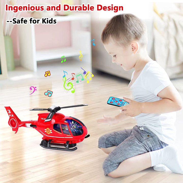 Airplane Toy Infrared Remote Control Plane Toys Helicopter with Lights and Music Aeroplane Toys for 3 4 5 6 7 8 Year Old Boys Girls Kids Gift White