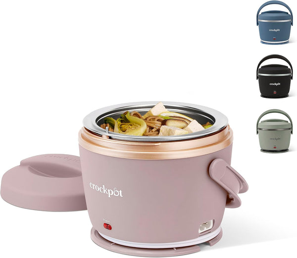 20oz Electric Lunch Box, Pink, Spill-Free