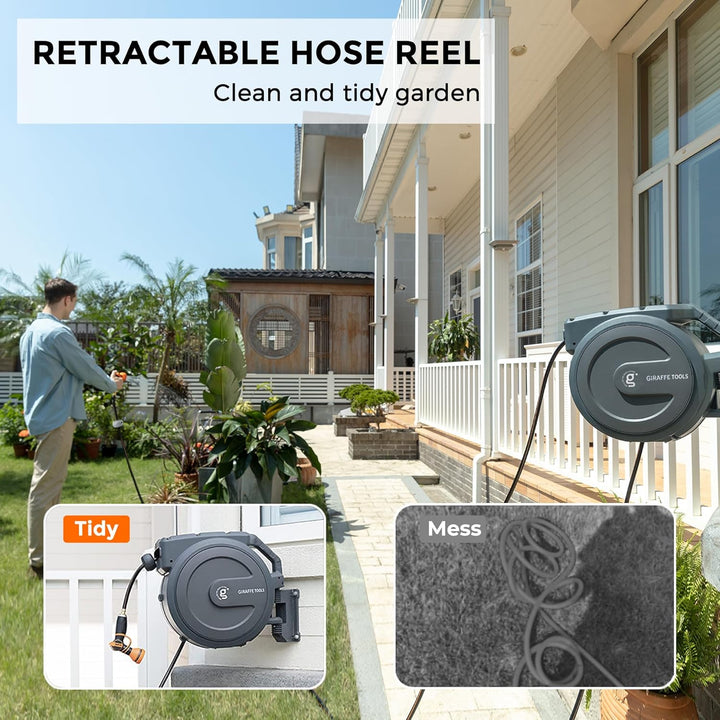 Heavy Duty 130ft Retractable Garden Hose