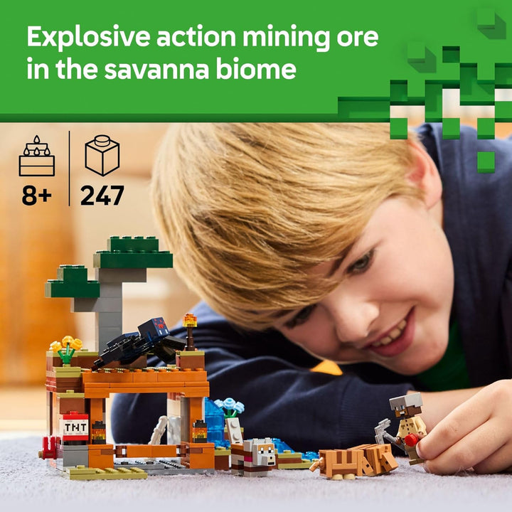 Minecraft the Armadillo Mine Expedition Toy Figures and Playset - Building Minecraft Toy for Kids, Boys and Girls, Ages 8+ - with  Figures for Pretend Play - Gift Idea for Birthdays - 21269