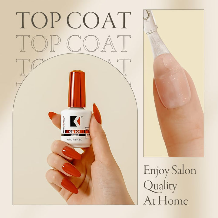 Gelfinity No-Wipe Top Coat Glossy 0.5oz