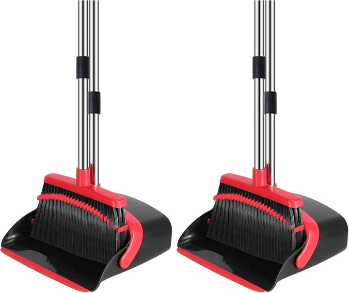 52-In Adjustable Broom & Dustpan Set