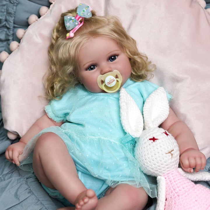 Lifelike Reborn Baby Dolls - 20Inch-Real Baby Feeling Realistic-Newborn Baby Dolls Adorable Smiling Real Life Baby Dolls with Gift Box for Kids Age 3