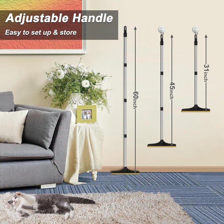 Pet Hair Remover with 60" Adjustable Handle
