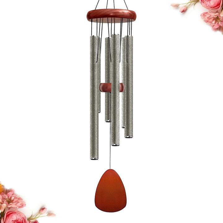 Large Black Aluminum Wind Chimes 37"