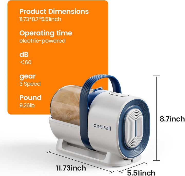 Pet Grooming Vacuum with Nail Grinder & Tools