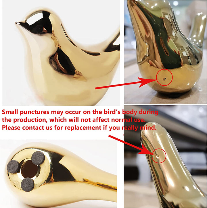 Gold Bird Statue Modern Home Decor