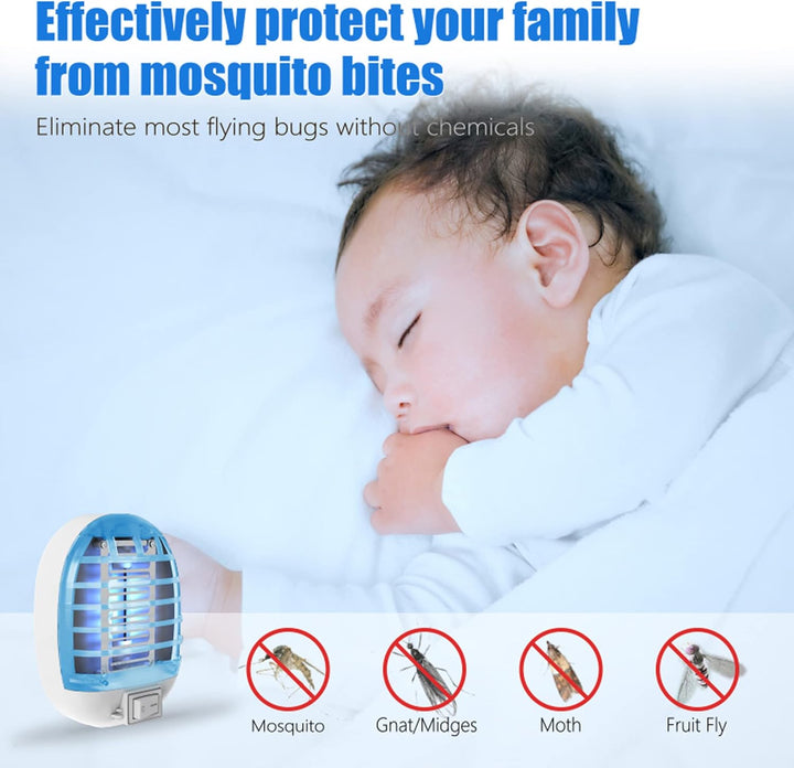 2-Pack Indoor Mosquito Zapper & Fly Trap