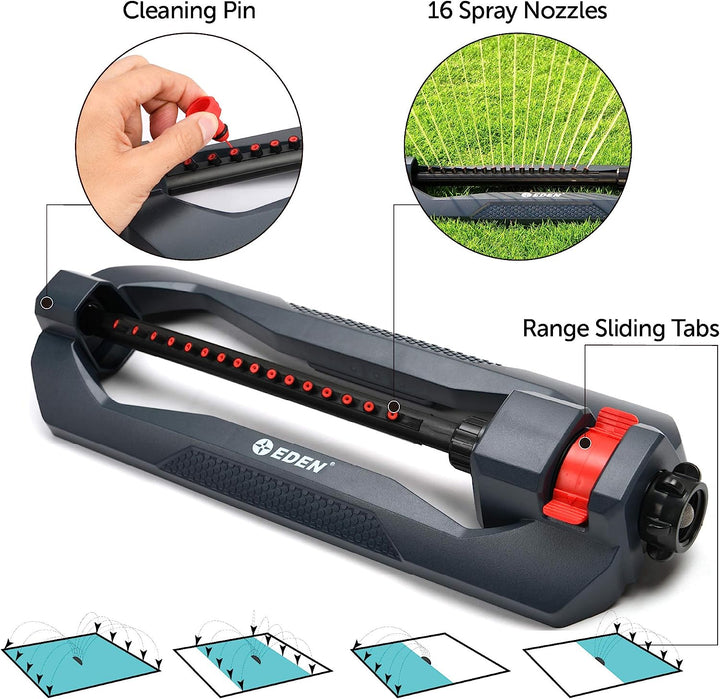 Heavy Duty Oscillating Sprinkler, 3600 Sq Ft