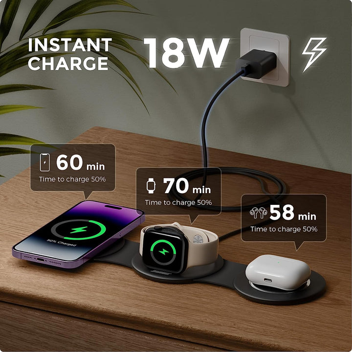 3-in-1 Foldable Wireless Charging Station