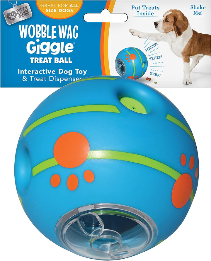 Ball, Interactive Dog Toy, Fun Giggle Sounds When Rolled or Shaken, Pets Know Best, as Seen on TV