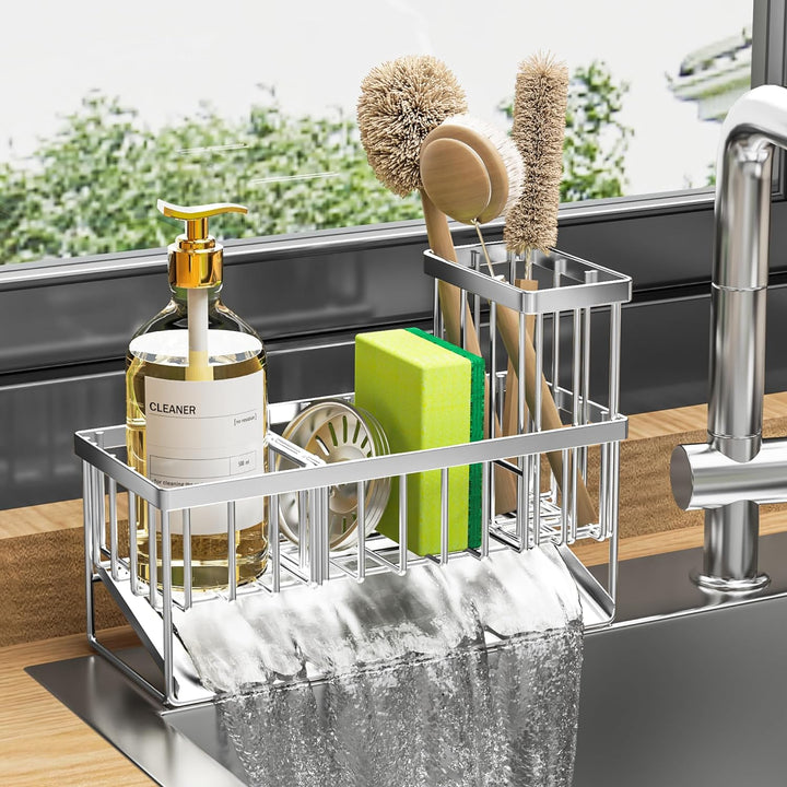 Rustproof Sink Caddy & Soap Dispenser