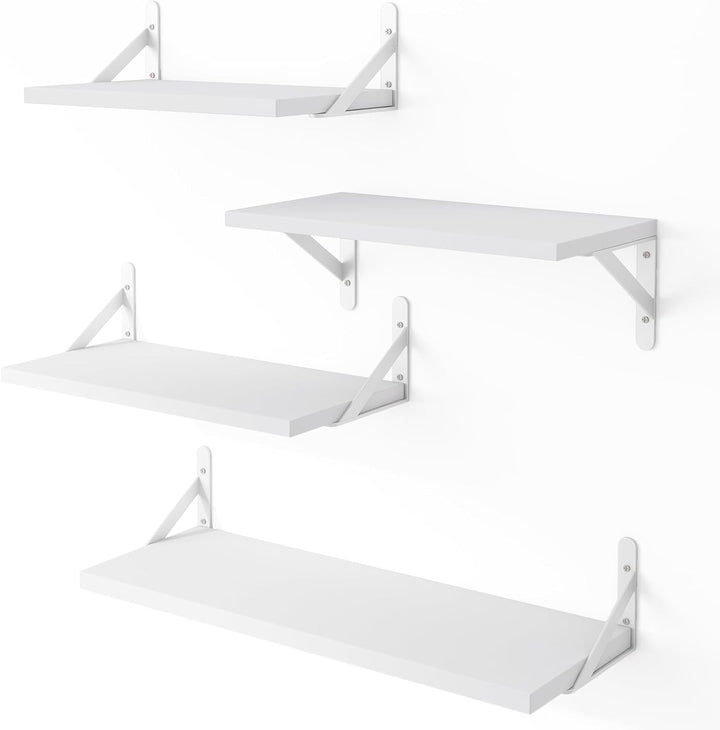 Farmhouse Floating Wall Shelves (Set of 4)