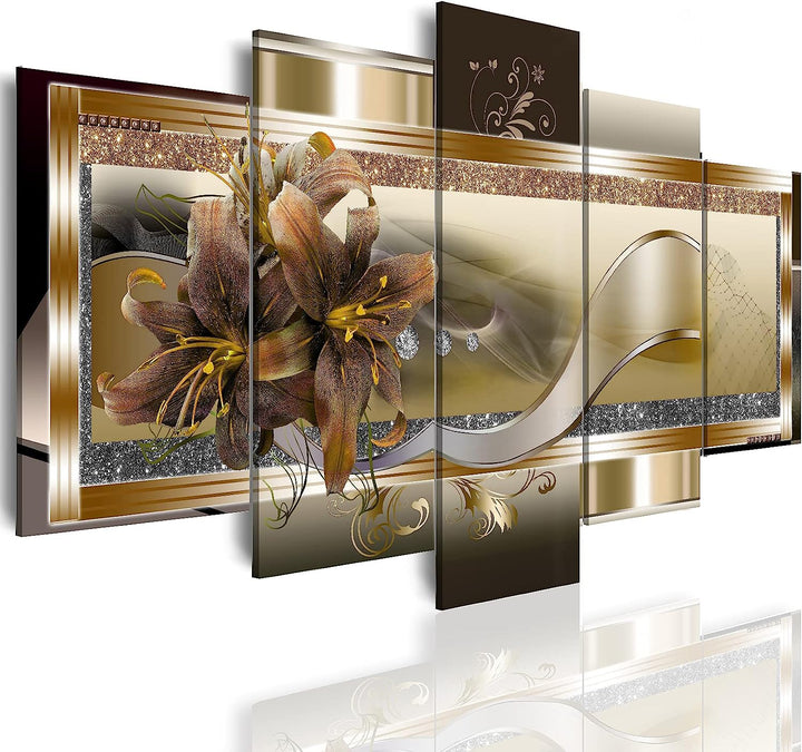 Yellow Orchid Canvas Wall Art 40x20