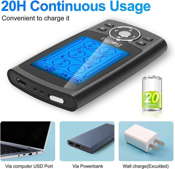 Dual Channel TENS EMS Muscle Stimulator