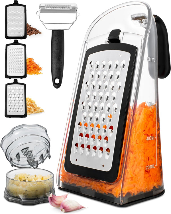 Cheese Grater & Garlic Crusher Set
