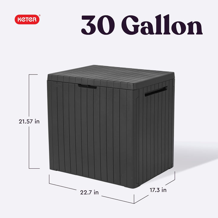 30 Gallon Resin Outdoor Storage Box"