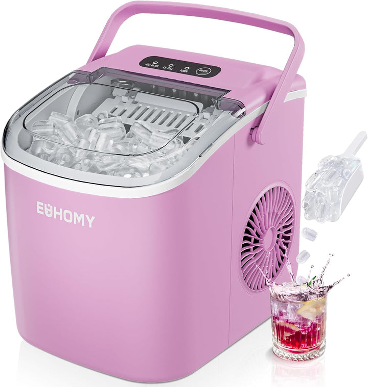 Portable Ice Maker, 26Lbs/24Hrs, Black
