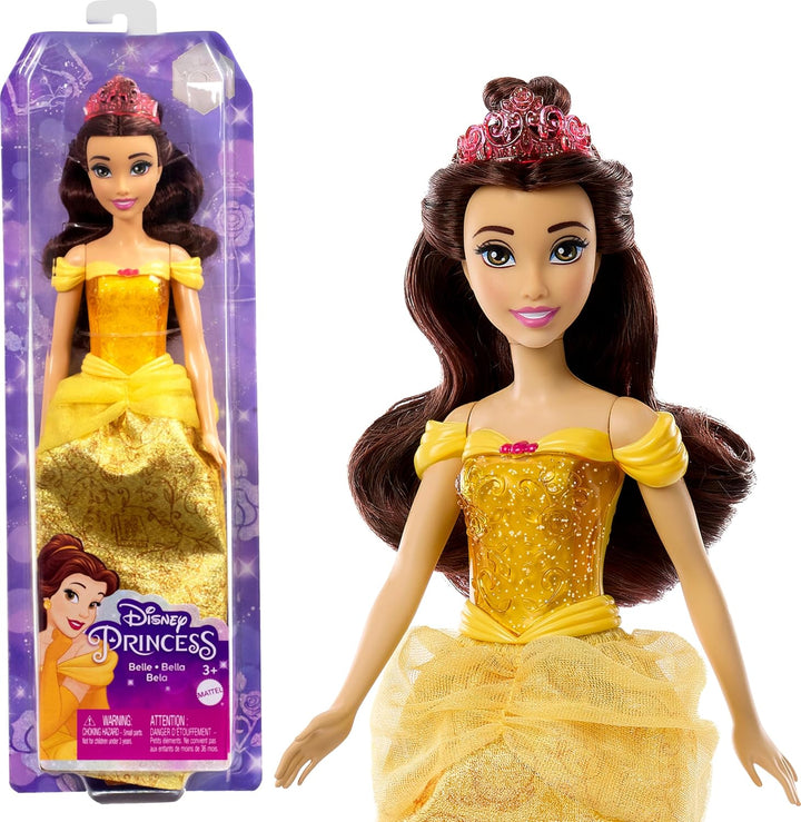 Princess Toys, Belle Fashion Doll, Sparkling Look with Tiara Accessory, Inspired by the Beauty & the Beast Movie