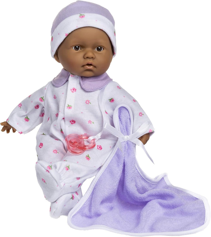 La Baby Caucasian Baby Doll Set – 11 Inch Soft Baby Doll | Washable |Removable Pink Outfit W/ Hat & Blanket | for Children 12 Months +