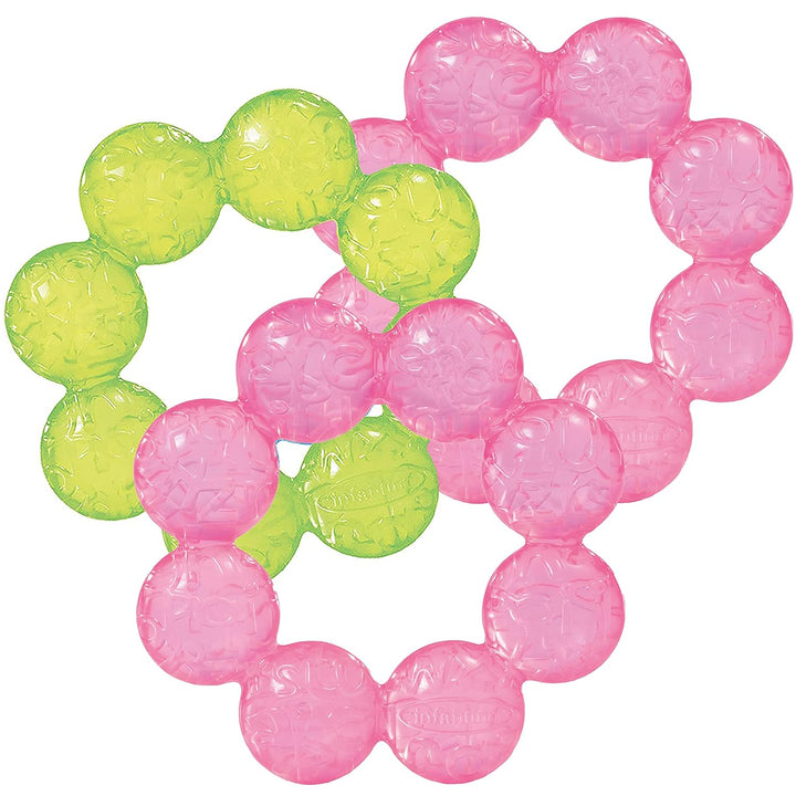 Water Teethers – Sensory Exploration and Teething Relief, Cooling Relief for Teething Babies, Lime & Blue, 3-Pack