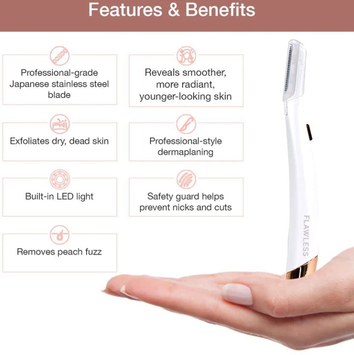 Dermaplane Glo Light Facial Exfoliator