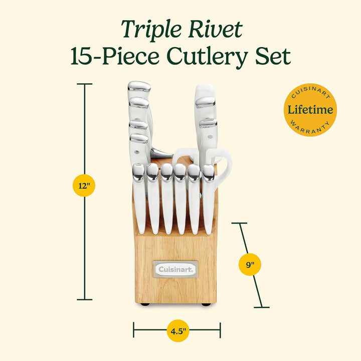 15-Piece Forged Knife Set with Block