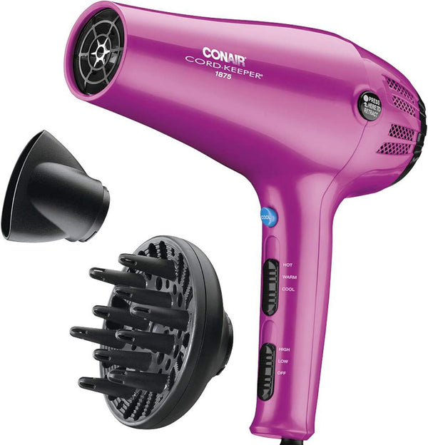 1875W Pink Cord-Keeper Hair Dryer