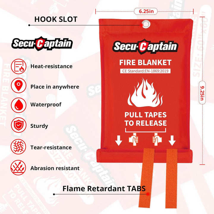 2-Pack Emergency Fire Blanket 40"x40