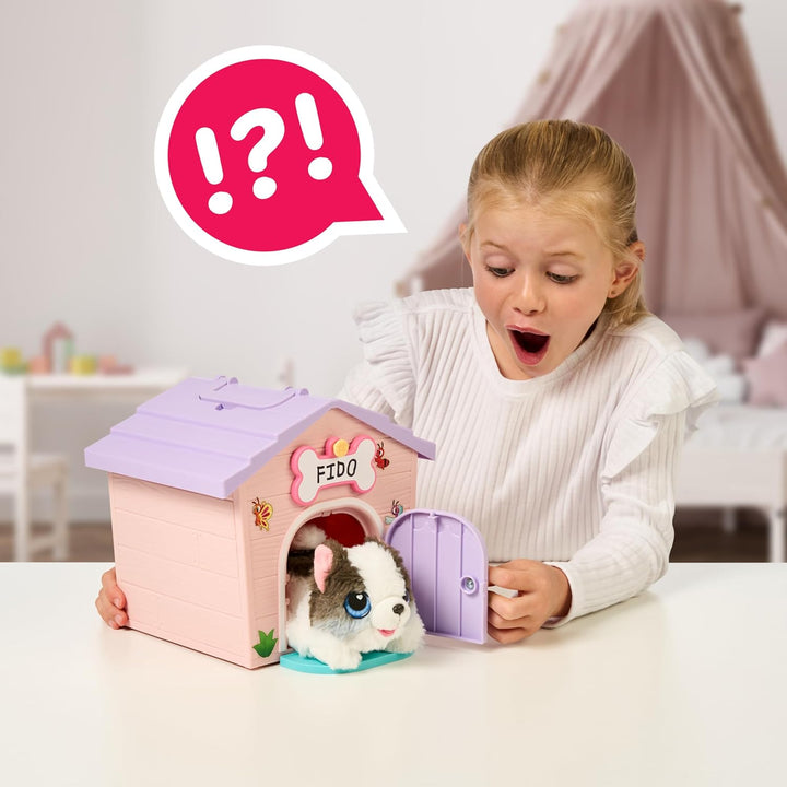 My Puppy'S Home Minis - Pink & Purple Home | Plush Toy & Kennel Playset. Build Your Puppy'S Home, Name Your Puppy & Surprise! Puppy Appears! Which Puppy Will You Get? Easy Build DIY