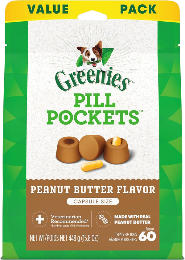 Large Pill Pockets with Peanut Butter, 60ct
