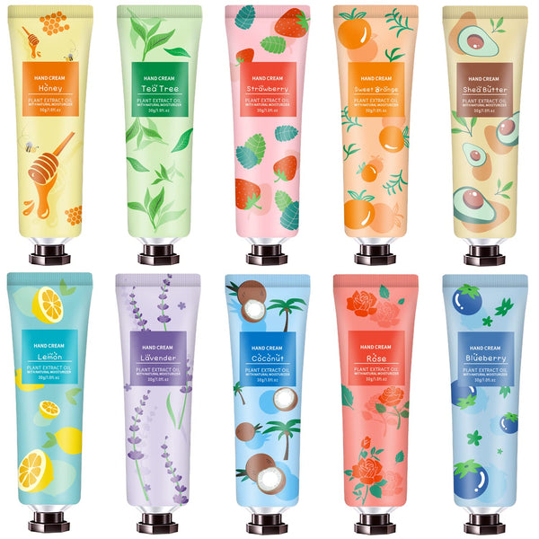 10 Pack Hand Cream for Dry Hands