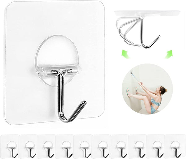 Heavy Duty Adhesive Hooks – 12 Pack