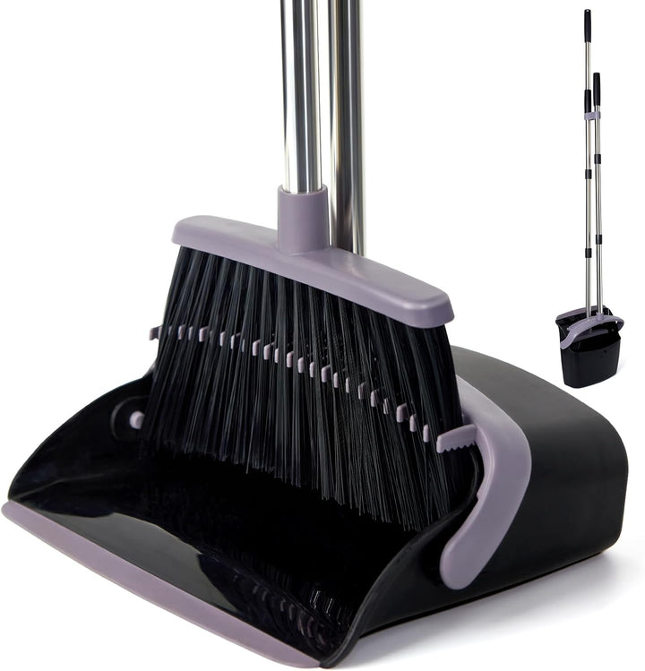 Broom & Dustpan Set with Long Handle