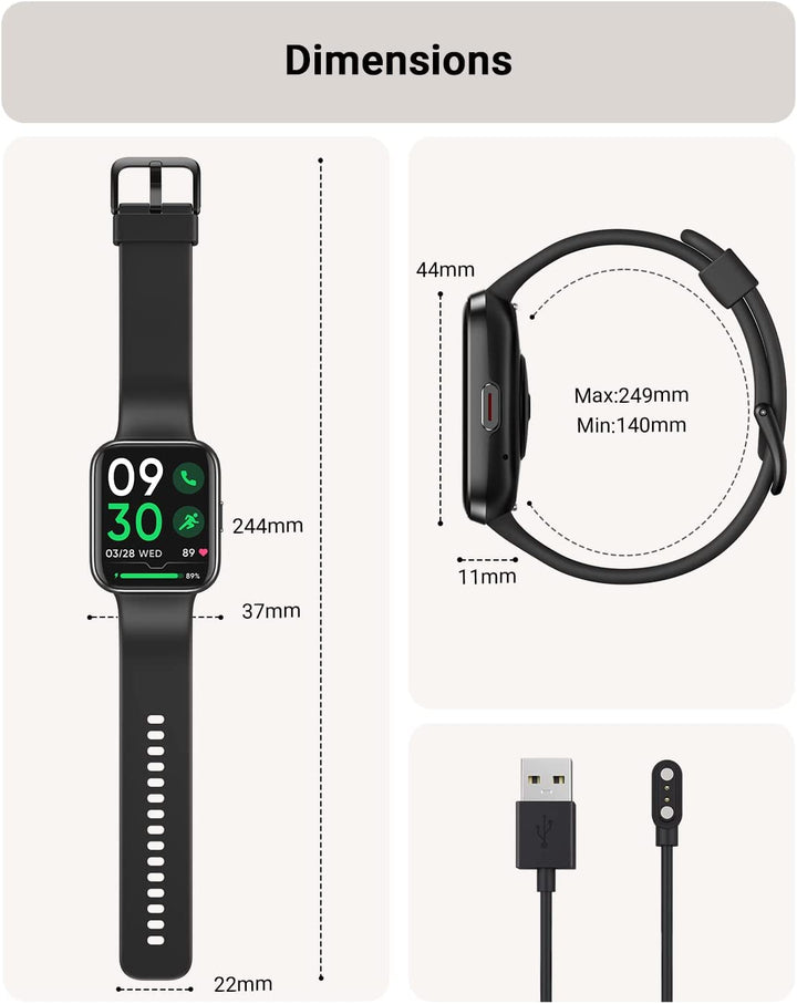 Android Smart Watch for Men - Fitness Tracker