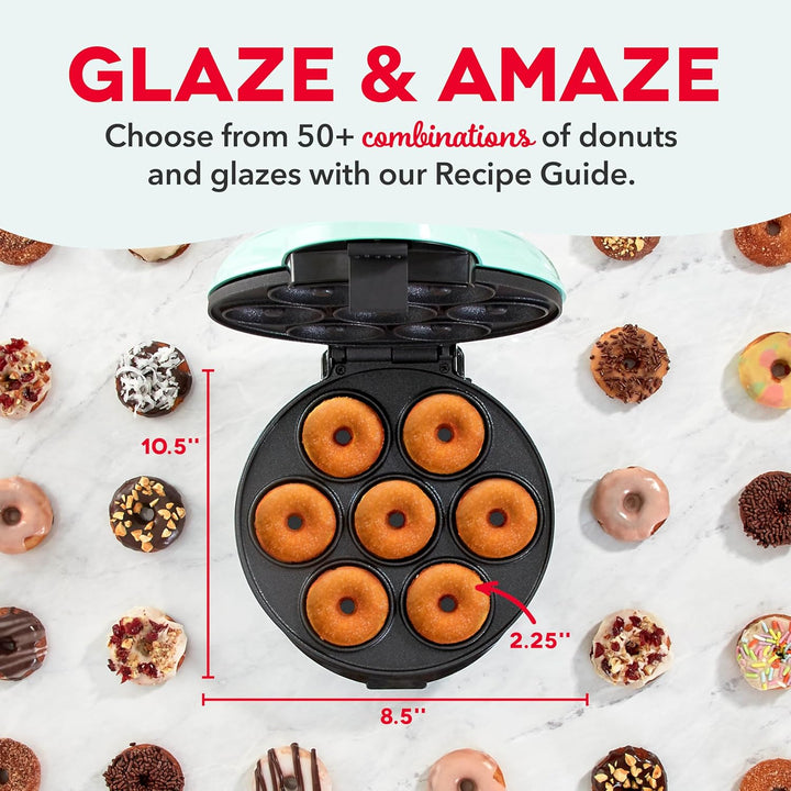 Mini Donut Maker - Makes 7, Aqua