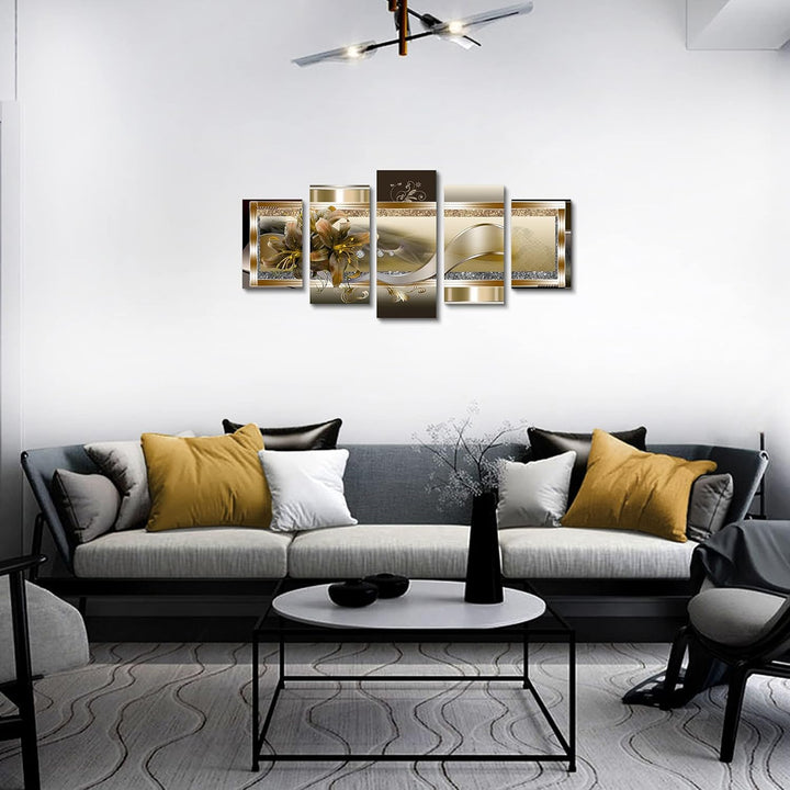 Yellow Orchid Canvas Wall Art 40x20