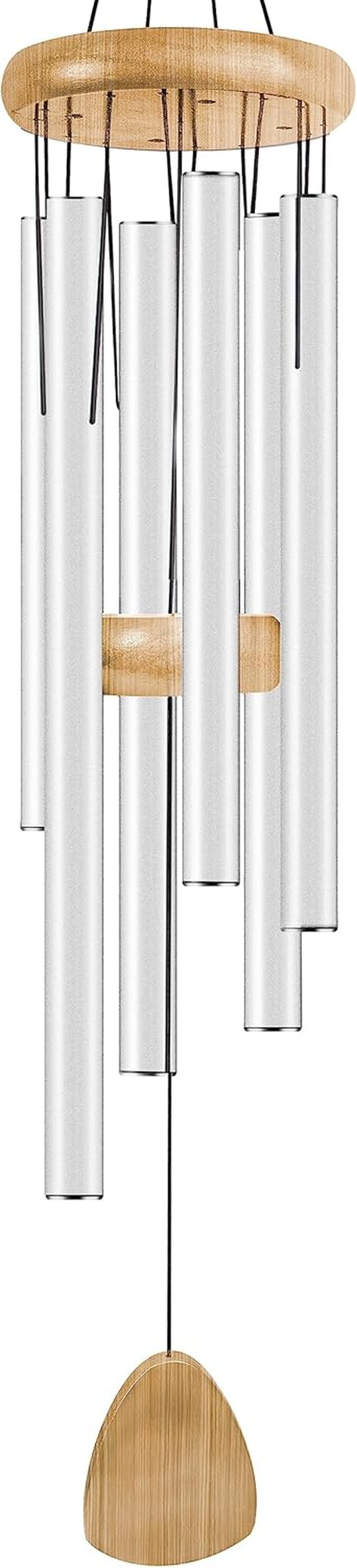 Large Black Aluminum Wind Chimes 37"