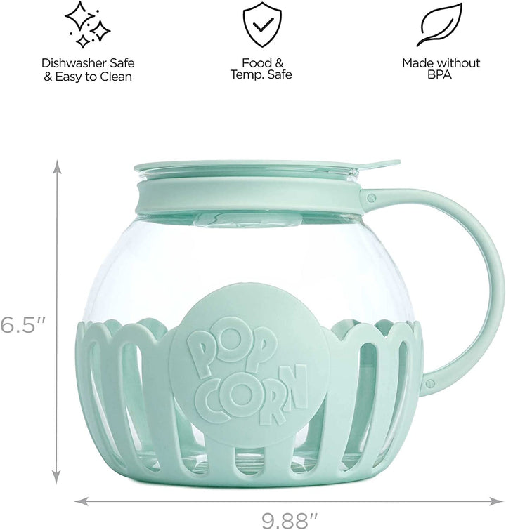 Micro-Pop Microwave Popcorn Popper - Aqua